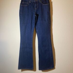 CALVIN KLEIN WOMENS DENIM STRETCH BOOT CUT JEANS SZ 2 BLUE